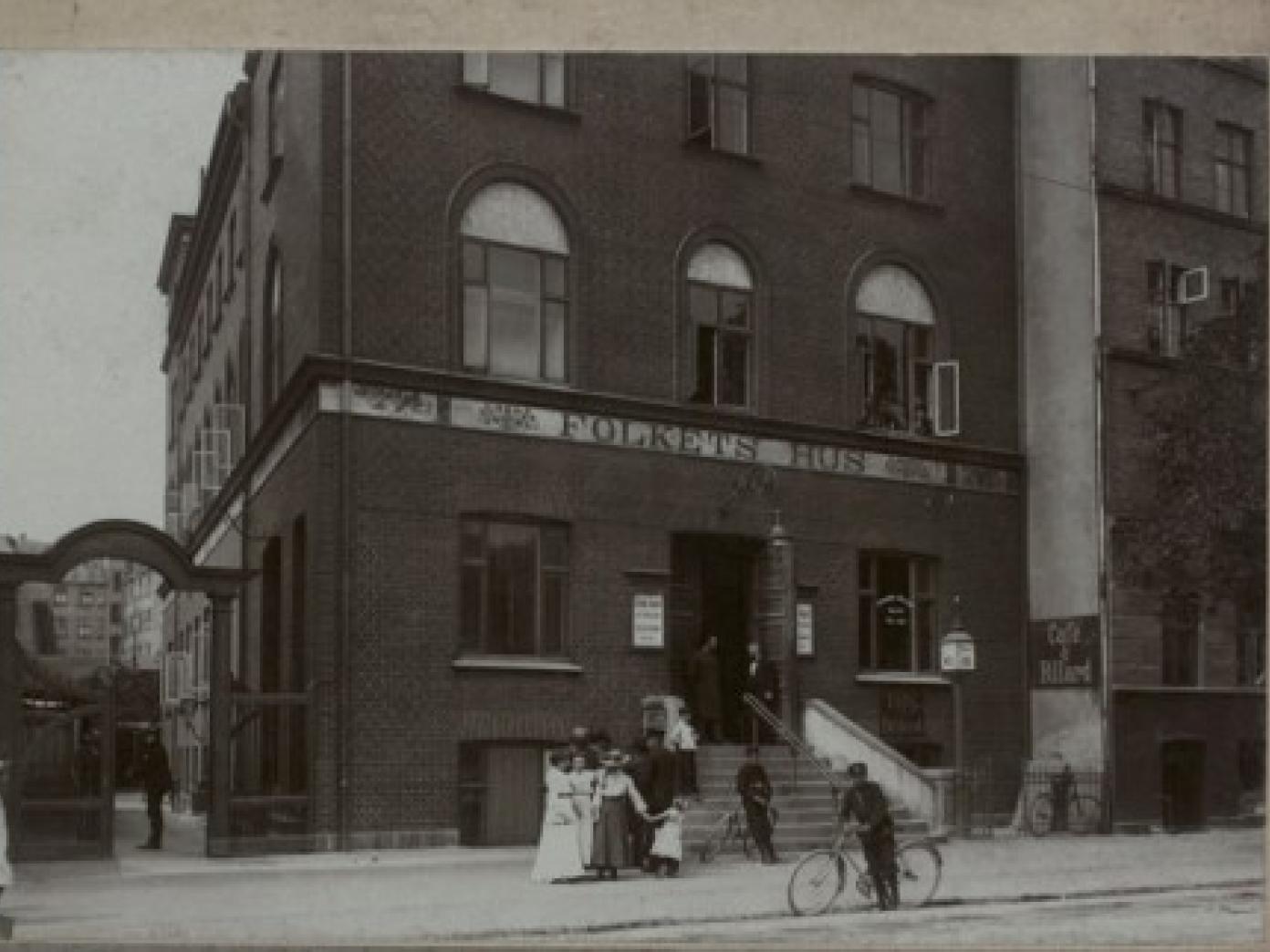 Foto af Folkets Hus på Nørrebro