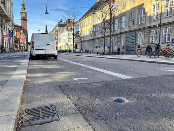 Sensorer på erhvervsparkeringspladser på Vester Voldgade Københavns Kommune