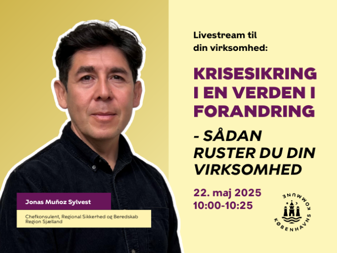 Jonas Muñoz Sylvest er chefkonsulent i Regional Sikkerhed og Beredskab