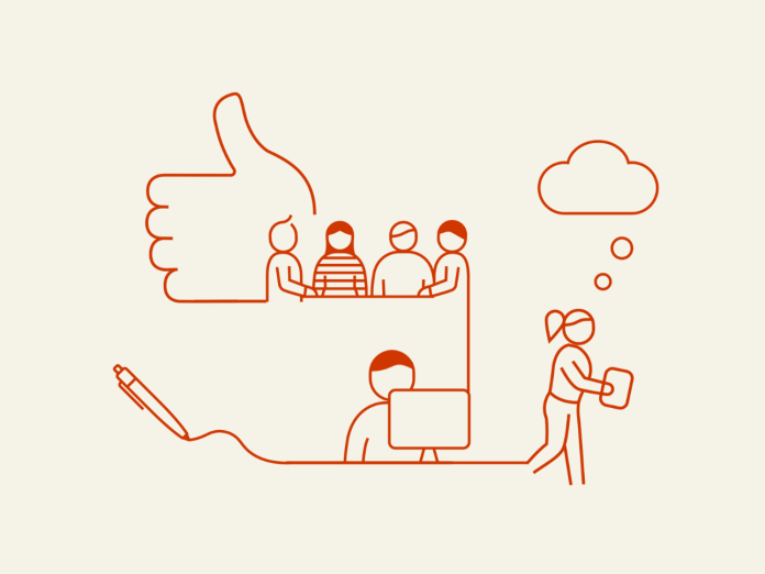 Ikoner, der symbolisere ledelse