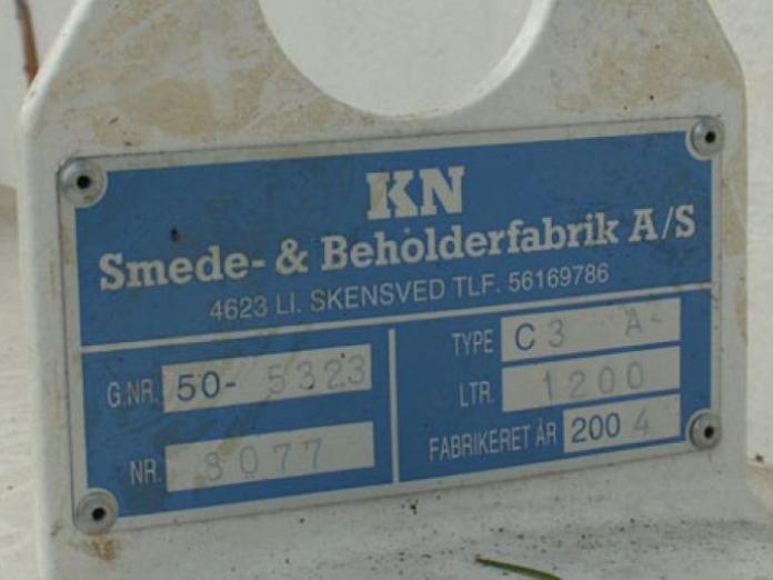 Mærkning af olietank