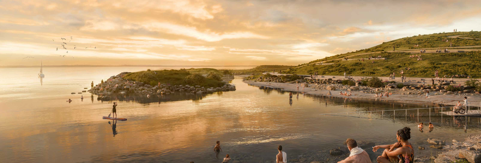 SLA Landskabsarkitekters vinderforslag - visualisering