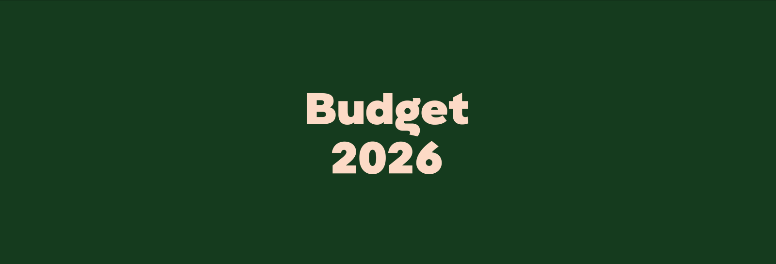 Budget 2026